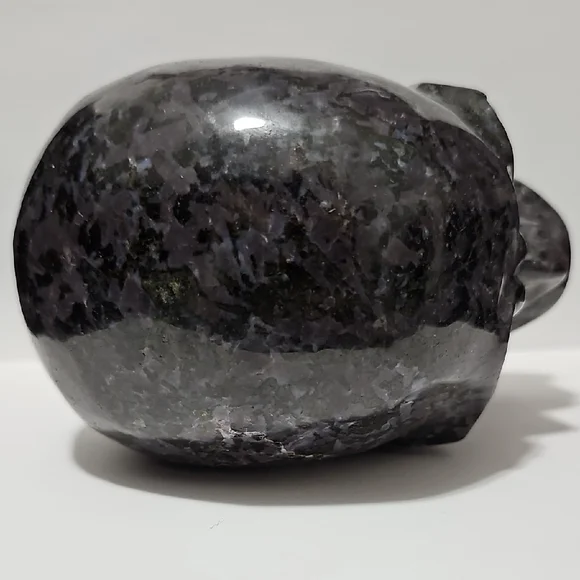 5" Carved Merlinite Crystal Skull Carving - Picture 10 of 11